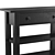 Rustic Benchwright Console Table 3D model small image 3