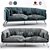 Yousheng 3-Seater Sofa: Comfortable and Stylish 3D model small image 1