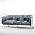 Yousheng 3-Seater Sofa: Comfortable and Stylish 3D model small image 2