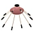 Luxury Italian Ten-Arm Chandelier 3D model small image 1