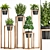 Green Haven Planter Set 3D model small image 1