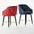 Elegant Tufted Bar Stool 3D model small image 4