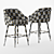 Elegant Tufted Bar Stool 3D model small image 6