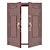 Double-Leaf Entry Door 3D model small image 8