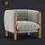 Modern Kelly Wearstler Hesby Chair 3D model small image 1