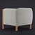 Modern Kelly Wearstler Hesby Chair 3D model small image 2