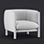 Modern Kelly Wearstler Hesby Chair 3D model small image 3