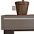 Modern Workstation Desk 3D model small image 3