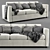 Ikea Finnala Three-Seater Sofa 3D model small image 1