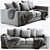 Modern BoConcept Cenova Sofa 3D model small image 1