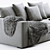 Modern BoConcept Cenova Sofa 3D model small image 3