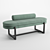 Sleek and Modern Sigmund Bench 3D model small image 1