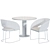 Modern Allen Chair and New York Table 3D model small image 4