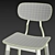 Elegant Dining Chair Set 3D model small image 2