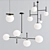 Molecule Loft Chandelier: Modern Elegance 3D model small image 1