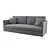 Sleek Comfort: Flat Sofa 3D model small image 1