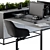 Sleek Office Furniture Set 3D model small image 4