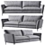 Charm KAZA Sofa: Stylish & Spacious 3D model small image 1