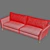 Charm KAZA Sofa: Stylish & Spacious 3D model small image 4