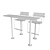 Vestre Urban Outdoor Furniture Set 3D model small image 3