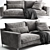 Modern Italian Design: B&B Italia Sofa 3D model small image 1