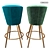 Sleek and Stylish Bar Stool 3D model small image 2