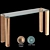 Cristal CII015: Brushed Copper Console 3D model small image 4