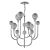 Odeon Kelli Hall 6-Light Chandelier 3D model small image 2