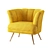 Velvet Tulip Chair | Bronze Legs 3D model small image 1