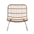 Title: Rattan Low Round Chair

Translation of the description: Low chair, carefully woven from rattan around a chrome-plated metal frame 3D model small image 2