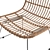 Title: Rattan Low Round Chair

Translation of the description: Low chair, carefully woven from rattan around a chrome-plated metal frame 3D model small image 4