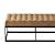 Faux Leather Buttoned Bench | Stylish & Versatile 3D model small image 2