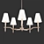 Elegant Kinsey Chandelier: Illuminate Your Space 3D model small image 1