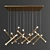 Sleek LED Chandeliers: Modern Minimalist Collection 3D model small image 2