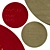 Elegant Circle Rugs | No. 071 3D model small image 1