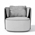 Bernhardt Elio Lounge Chair: Sleek Design, Ultimate Comfort 3D model small image 5