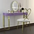 Elegant Vanity Set: Dressing Table, 2015 Design 3D model small image 1