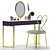 Elegant Vanity Set: Dressing Table, 2015 Design 3D model small image 7