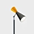 Le Corbusier Parliament Floor Lamp 3D model small image 3