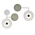 Modern Minimalist Ceiling Light 3D model small image 2