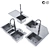 Versatile Sink Collection: 6-in-1 Design 3D model small image 3