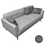 Stylish Osaka Sofa: La Forma 3D model small image 1