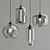 Sleek Glass Pendant Collection 3D model small image 2