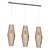 Luxury Modern Elk Pendant Lighting 3D model small image 1