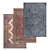 Luxury Carpet Set: High-Quality Textures 3D model small image 1