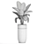 Exotic Banana Palm in Black Vase 3D model small image 5