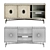 Cream Media Credenza: Stylish Coast to Coast 3D model small image 3