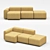 Stylish Shik Sofa 3D model small image 1