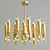 Luxury Odeon Gold Chandelier 3D model small image 1