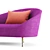 Night Fever Purple - Stylish 3-Seater Sofa 3D model small image 2